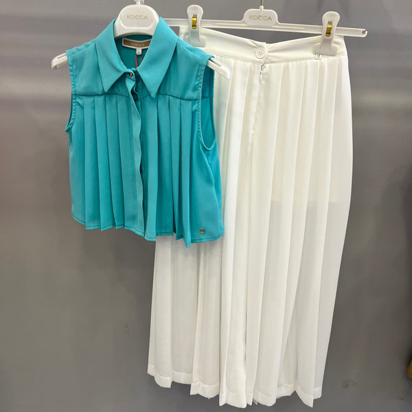 Pantalone plissettato kocca bambina