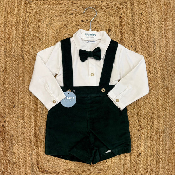 Completo elegante in velluto blu