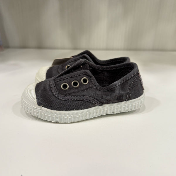 Sneakers inglese effetto consumato nero