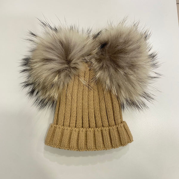 Cappello pon pon pelliccia
