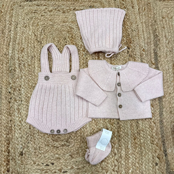 Completo salopette 4 pz in lana