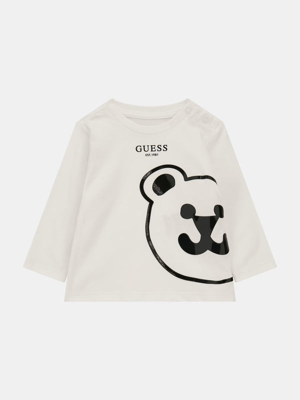 T-shirt con stampa orso