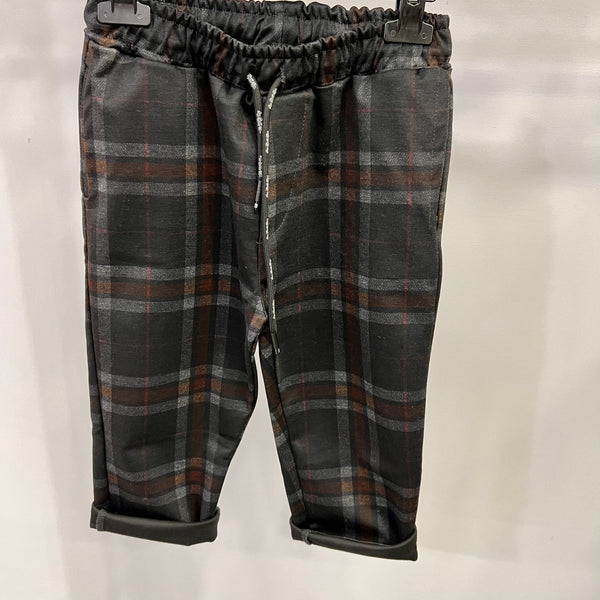 Pantalaccio comodo quadri 2 a 16 anni
