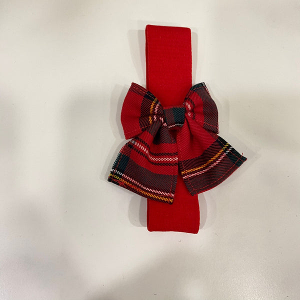 Fascia con fiocco tartan