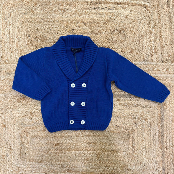 Maglione finto doppio petto neonato