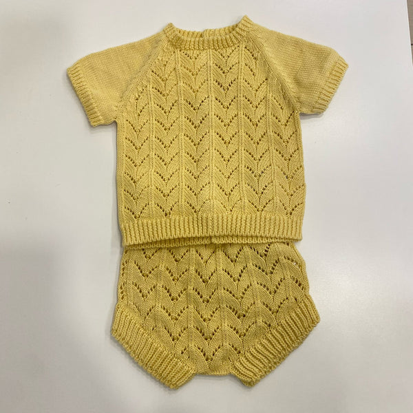 Tutina corta due pezzi in cotone