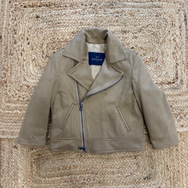 Chiodo in camoscio bambino