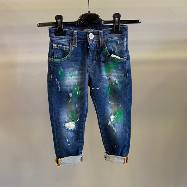 Jeans con pittura 2 a 16 anni
