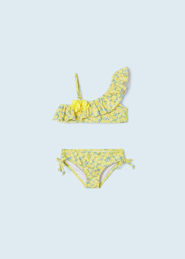 Bikini asimmetrico mimosa bambina