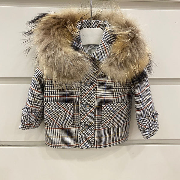 Cappotto galles con pelliccia