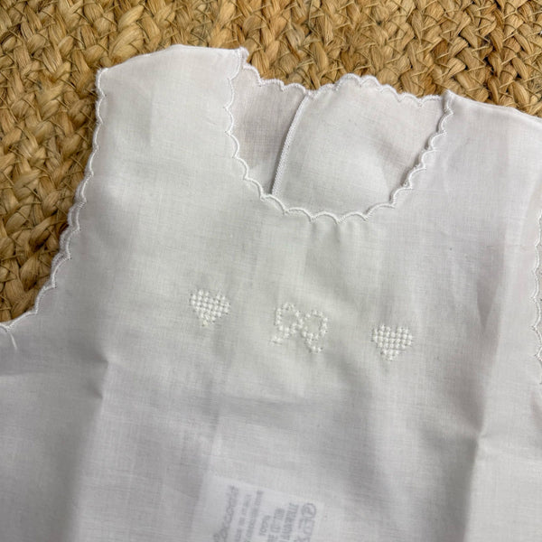 Camicia fortuna bianco cuoricino in cotone