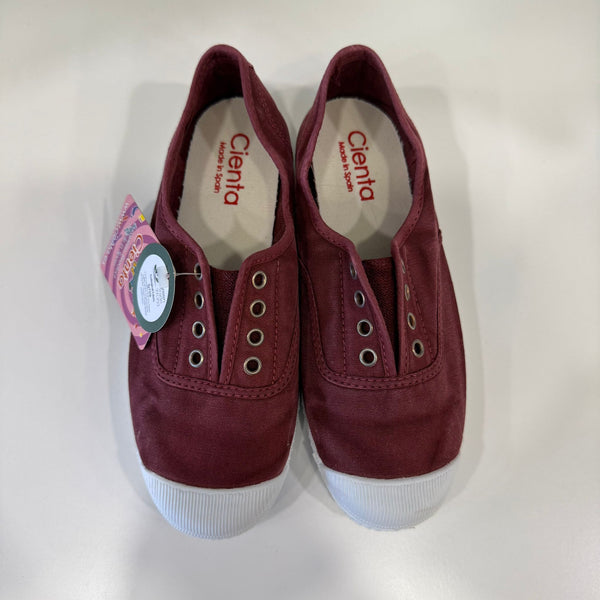 Sneakers inglese effetto consumato burdeos