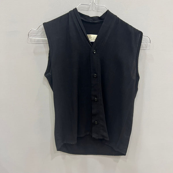 Smanicata camicia nero 2-16 anni
