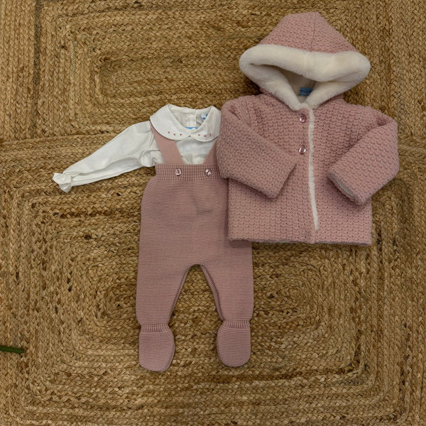 Completo 3 pezzi in filato caldo