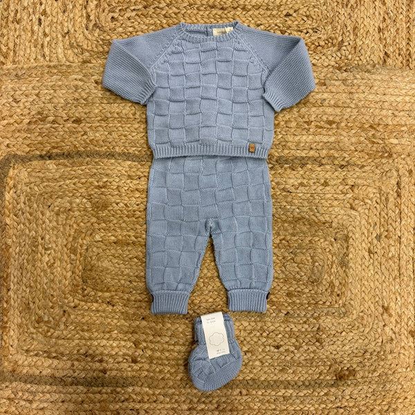 Tutina con ghettina e babbucce in lana