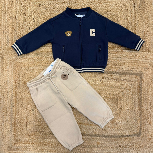 Multicolor sweater and slim fit jeans outfit for baby boy 2306