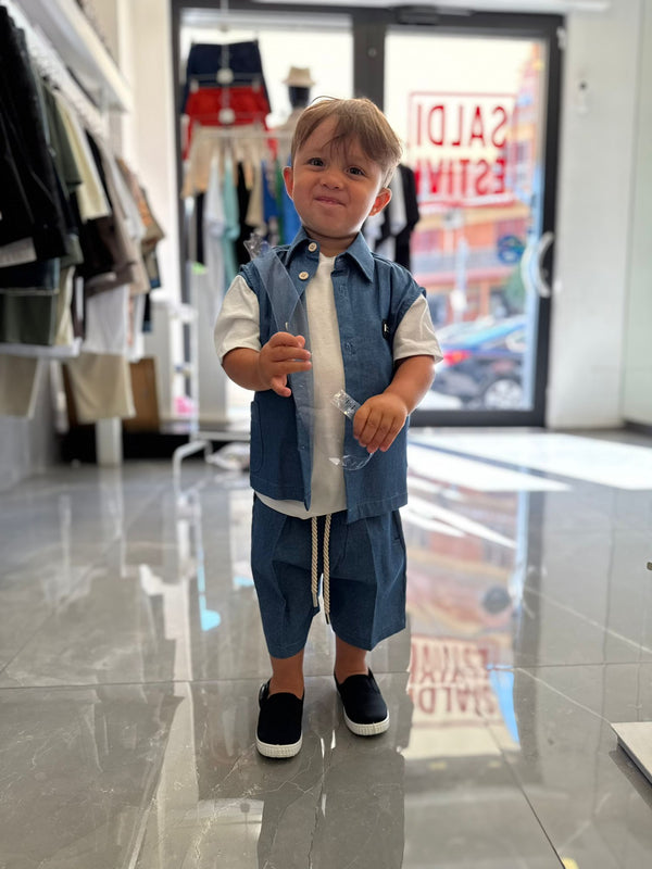 Completo 3 pezzi con gilet 2-16 anni
