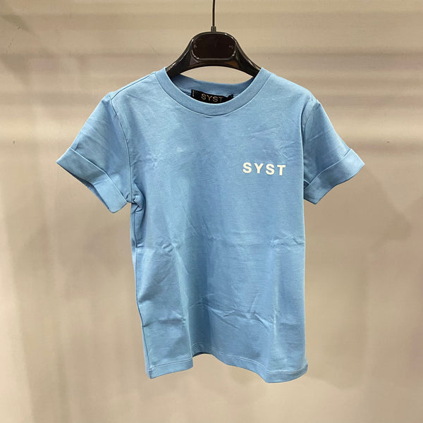 T-shirt basic azzurra 2 a 16 anni