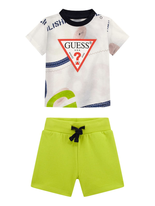 Completo lime 2 pezzi GUESS neonato