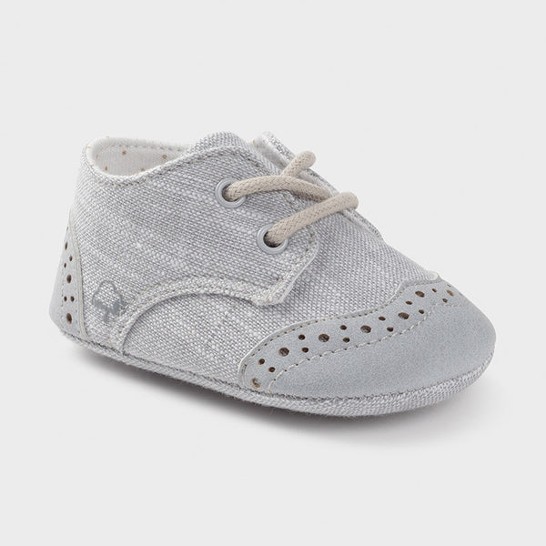 new born baby shoe 9391 grey