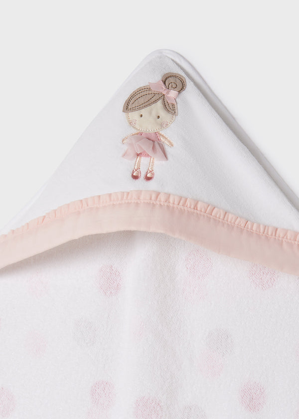 Asciugamano cotone neonata ballerina
