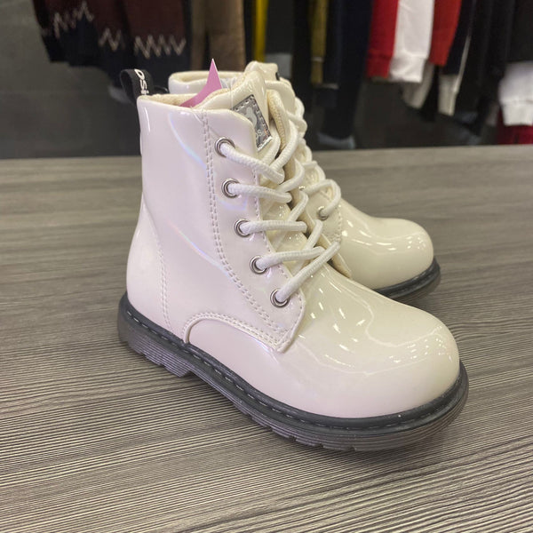 Iridescent children's boots white 22/27