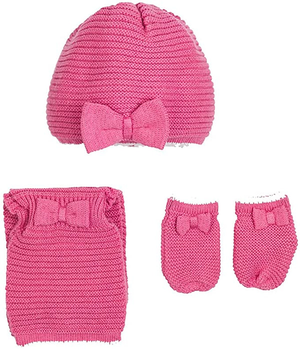Completo cappello, manopole e sciarpa