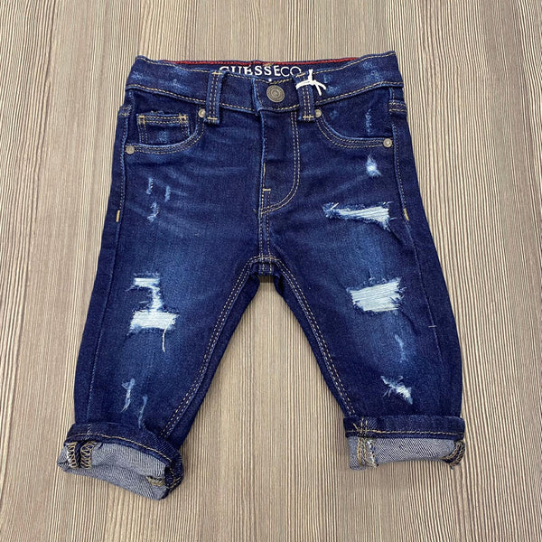 GUESS recycled cotton jeans 3-6m to 24m