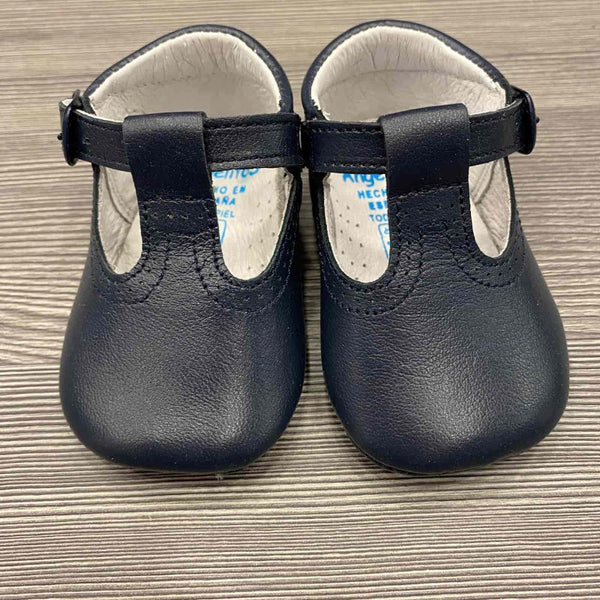Cradle shoe in Angelitos marine leather 15 to 19