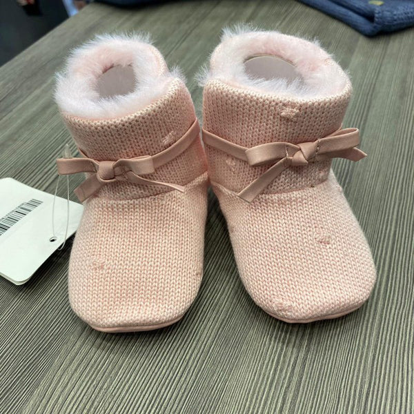 Scarpe tricot neonata rosa