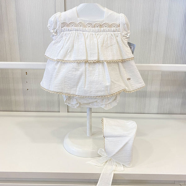 Dress with culotte and cap AMELIA 6m to 24m 0151