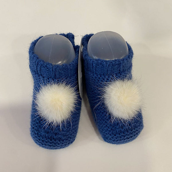 Bootie with pom poms Juliana j6211 azafata