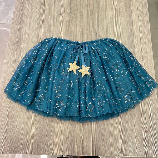 Petrol green star skirt one size