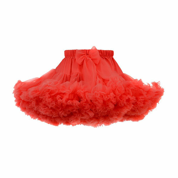 RED tulle skirt