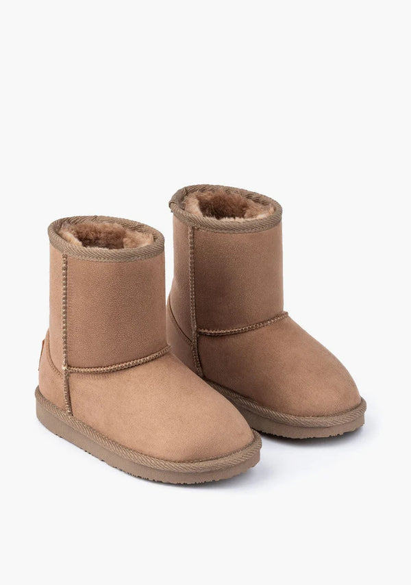 Taupe 28/38 Unisex Water Repellent Children's Boots