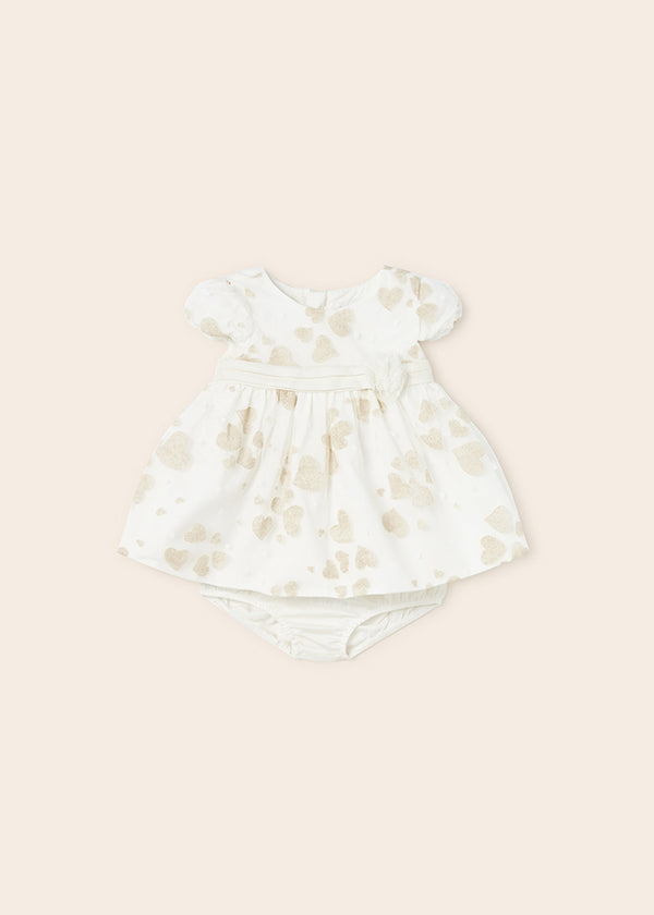 Ceremony dress with baby girl diaper cover 1813 