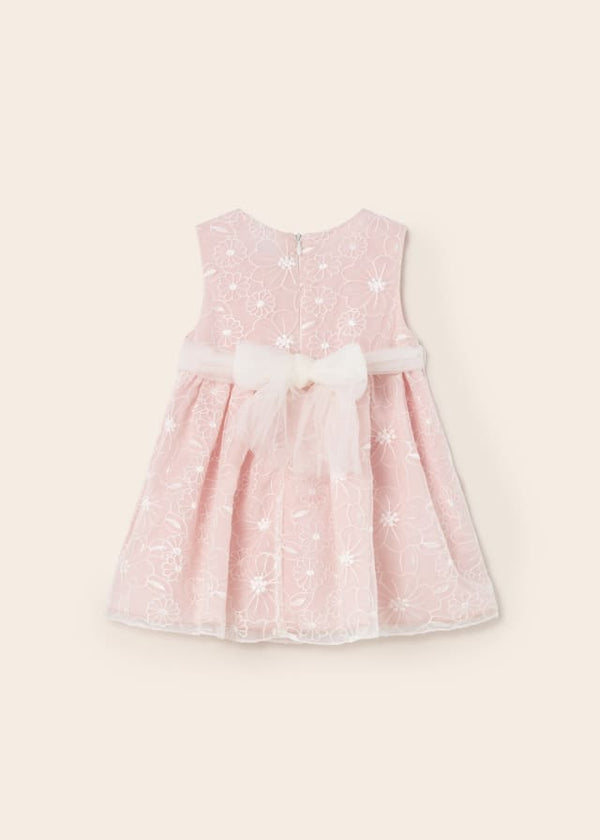 Baby girl 1948 embroidered organza dress 
