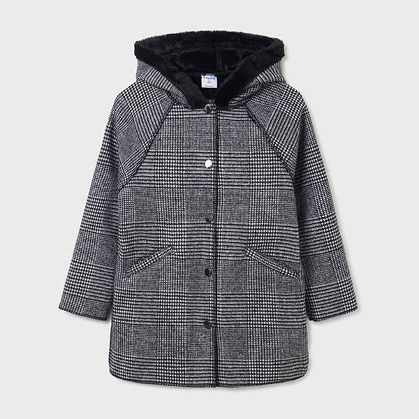 Cappotto quadri ragazza ragazza