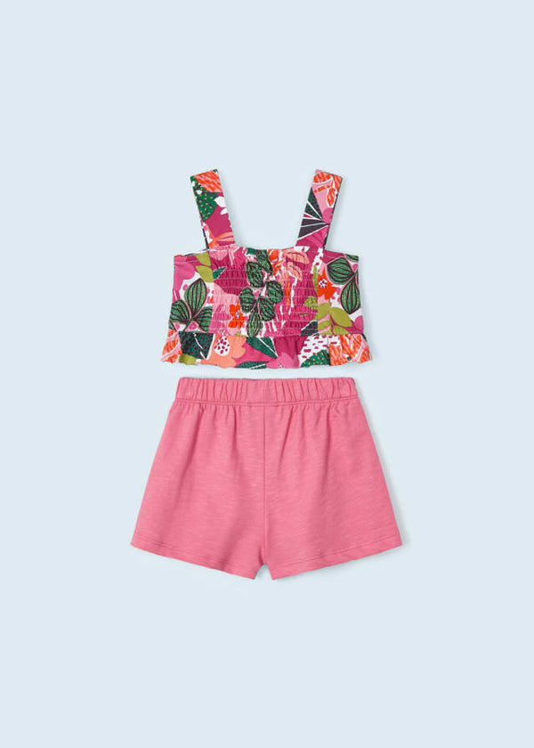 2-piece set with sustainable cotton top for girl 3217 peony 3/8 years 