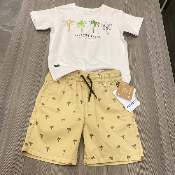 2-piece sustainable cotton suit for boys 3-8 years 3016 