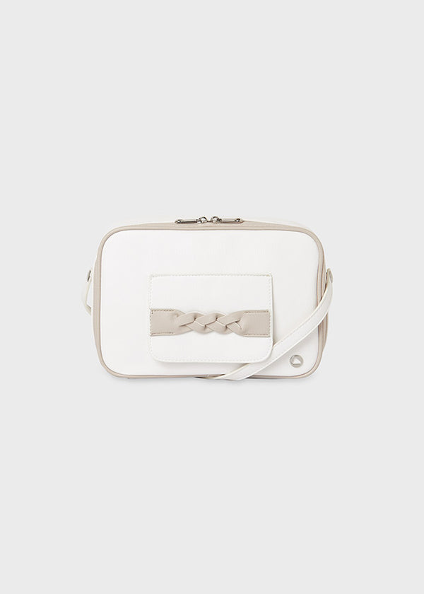 Cream baby braid organizer necessaire