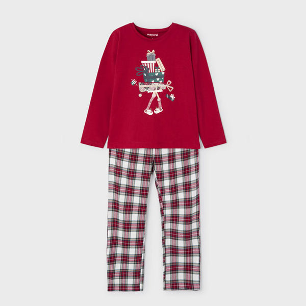 Girl's checkered pajamas ECOFRIENDS 04759 